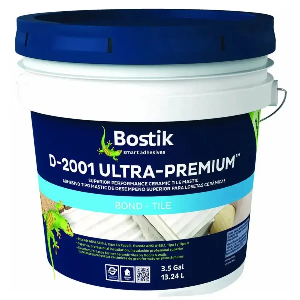 Bostik D-2001 Ultra-Premium White Mastic 3.5 Gal