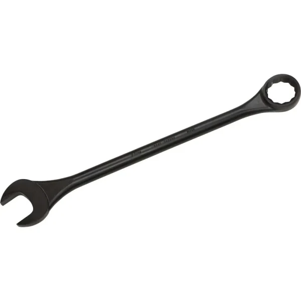 12 Point SAE Round Shank Large Combination Wrenches – 15° Offset – Black Oxide Finish