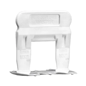 Perfect Level Master 1mm 1/32″ Size S Tile Leveling Clips | 1/32″ Clips – Bag of 100