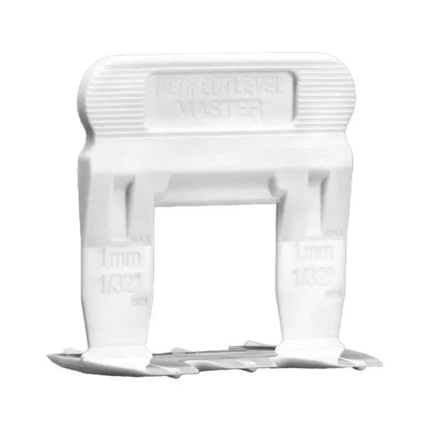 Perfect Level Master 1mm 1/32″ Size S Tile Leveling Clips | 1/32″ Clips – Bag of 100