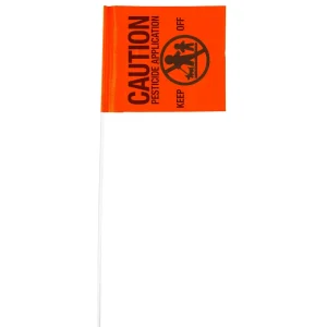 4” x 5” Printed “CAUTION PESTICIDE APPLICATION” PVC Stake Flags