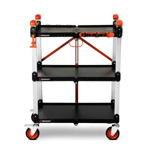 Crescent® SITERUNNER 3-Shelf Folding Jobsite Cart