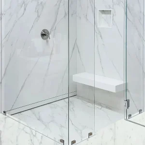 Drains Unlimited Wall Recessed Linear Drain | 12″ / Flangeless Wall Drain / For Stone (1/2″ – 3/4″) - view 3