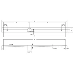 Quick Drain ProLine Drain Body | PLD26 – 26″ long - view 2
