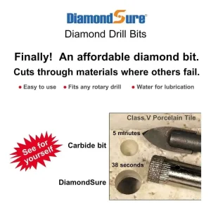 DiamondSure 4 Piece Wet Porcelain Drill Bit Kit - view 4