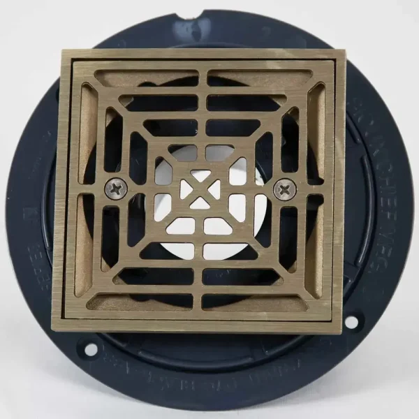 Noble Clamping Ring ABS Drains | Square Nickel