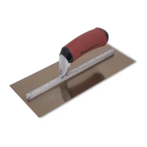 Marshalltown Golden Stainless Steel Finishing Trowels | 10-1/2″ x 4-1/2″ / Wood Handle - view 2