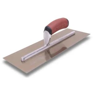Marshalltown Golden Stainless Steel Finishing Trowels | 10-1/2″ x 4-1/2″ / Wood Handle - view 3