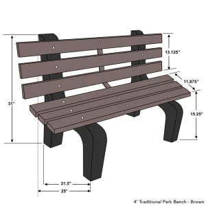 Traditional Park Benches - view 2
