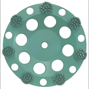 Pearl Abrasive P4 Concrete and Natural Stone Button Cup Wheels | 4″ x 5/8-11