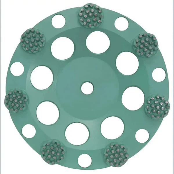Pearl Abrasive P4 Concrete and Natural Stone Button Cup Wheels | 4″ x 5/8-11