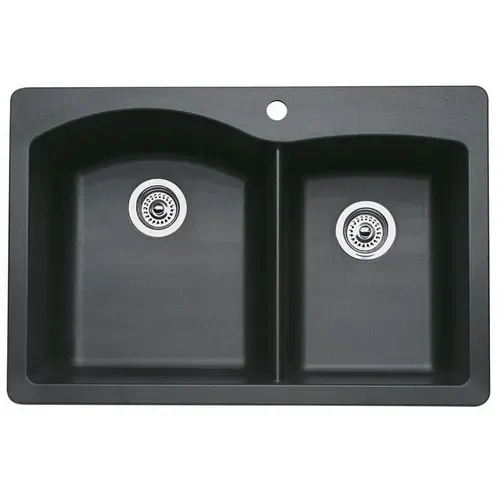 Blanco 440215 Big/Med Silgranite Kitchen Sink Anthracite 33×22