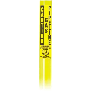 Fiberglass Caution Gas Pipeline Marker