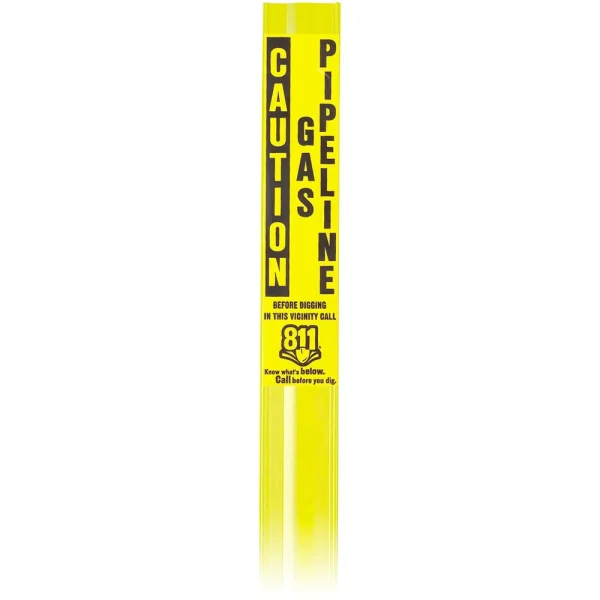 Fiberglass Caution Gas Pipeline Marker