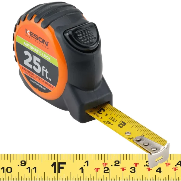 Keson® Autolock High Visibility Measuring Tapes