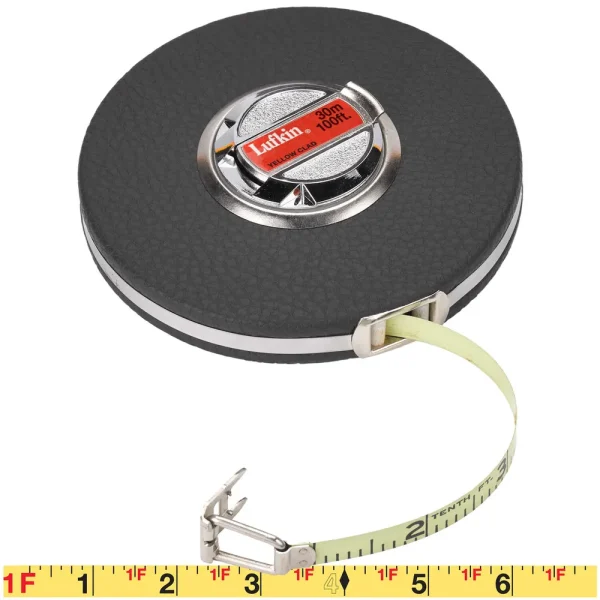 Lufkin® Closed Reel Yellow Clad Steel Tape
