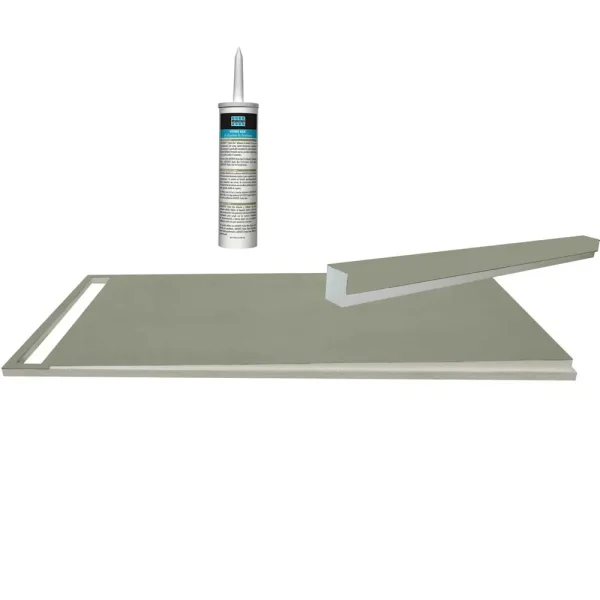 Laticrete Hydro Ban Pre-Sloped Linear Drain Shower Pan | 34″ x 66″ Linear Drain Shower Pan