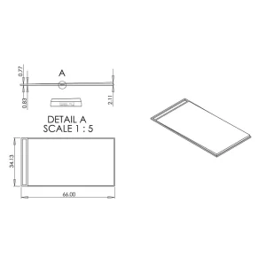 Laticrete Hydro Ban Pre-Sloped Linear Drain Shower Pan | 34″ x 66″ Linear Drain Shower Pan - view 2