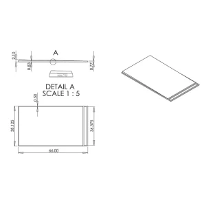 Laticrete Hydro Ban Pre-Sloped Linear Drain Shower Pan | 34″ x 66″ Linear Drain Shower Pan - view 3