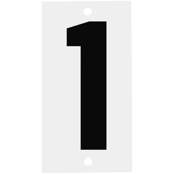 Fiberglass Number Plates for Stream Gauges