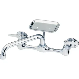 B&K Double Lever Handle Wall Mount Utility Faucet