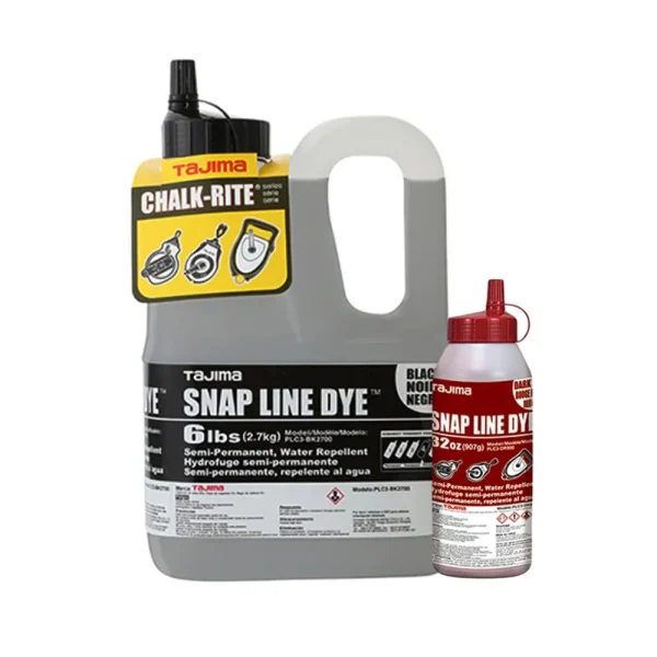 Tajima Snap Line Dye Permanent Marking Chalk | Black / 6 lbs.