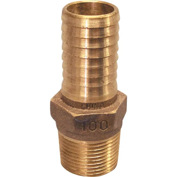 Low Lead Brass Hose Barb Male Adapter