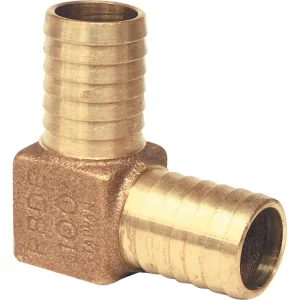 Merrill Barbed 90 Deg. Brass Elbow, 3/4 In. Insert x 3/4 In. Insert