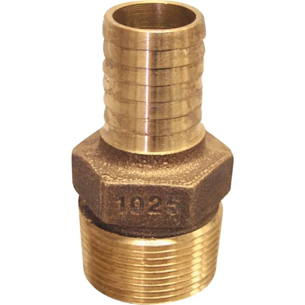 Low Lead Brass Hose Barb Adapter