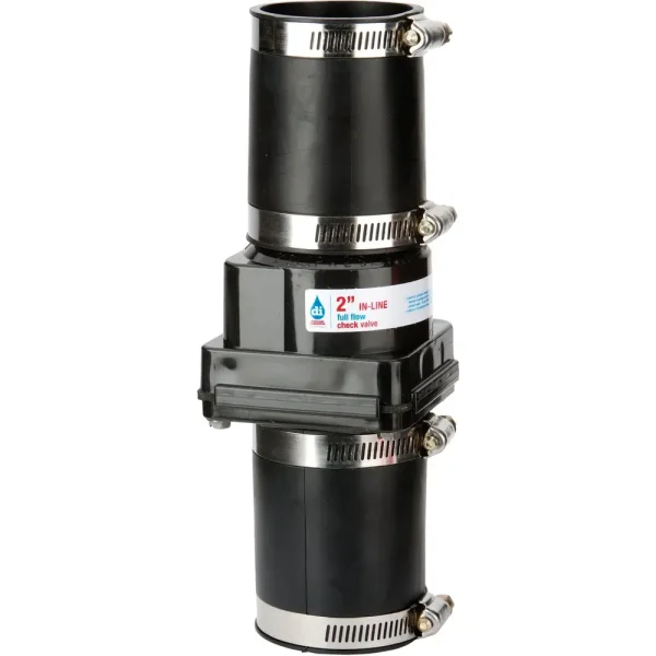 Drainage Industries 2 In. ABS Thermoplastic In-Line Sump Pump Check Valve