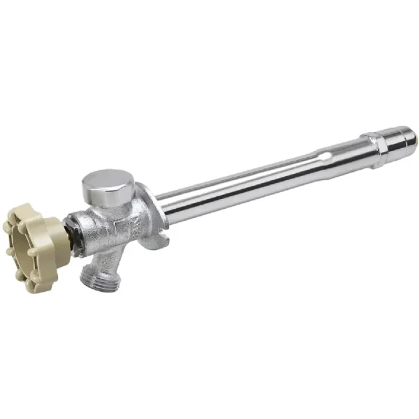 ProLine 1/2 In. Push Fit x 10 In. Multi-Turn Valve Wall Hydrant