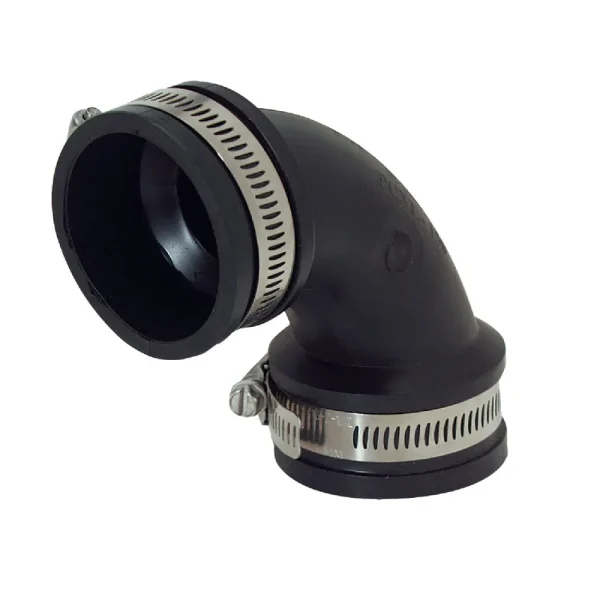 Fernco 1-1/2 In. 90 Deg. DWV Flexible Repair Elbow