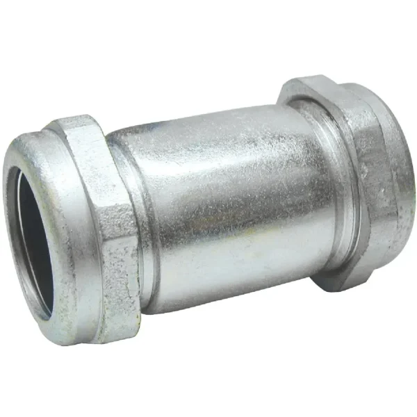 B&K Galvanized Compression Coupling, 1 In. x 4-1/2 In