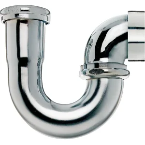 Do it Best 1-1/2 x 1-1/2 in. Satin Nickel Sink Trap J-Bend
