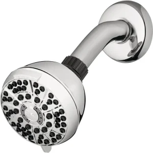 Waterpik PowerPulse 6-Spray Fixed Chrome Showerhead