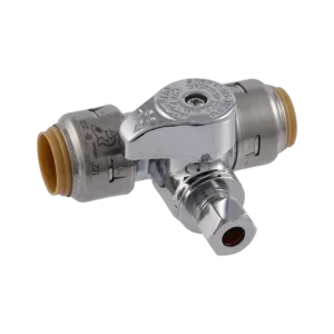 SharkBite Max 1/2″ x 1/2″ x 1/4″ Stop Push-to-Connect Tee
