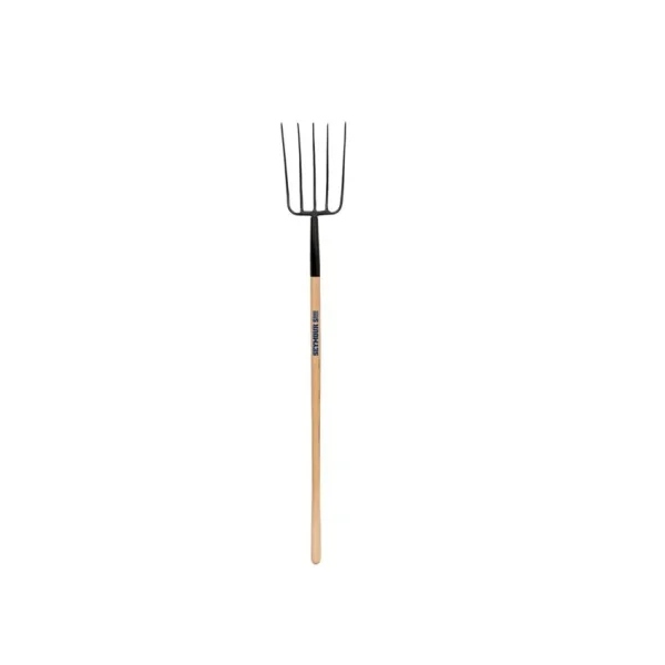 5-Tine Forged Manure Fork, 54″ Hardwood Handle