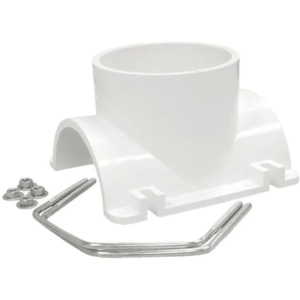 Jones Stephens Schedule 40 DWV PVC Saddle Tee Kit, 3 In. x 2 In