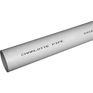 Charlotte Pipe Schedule 40 PVC-DWV Cellular Core Pipe, 4 In. x 10 Ft