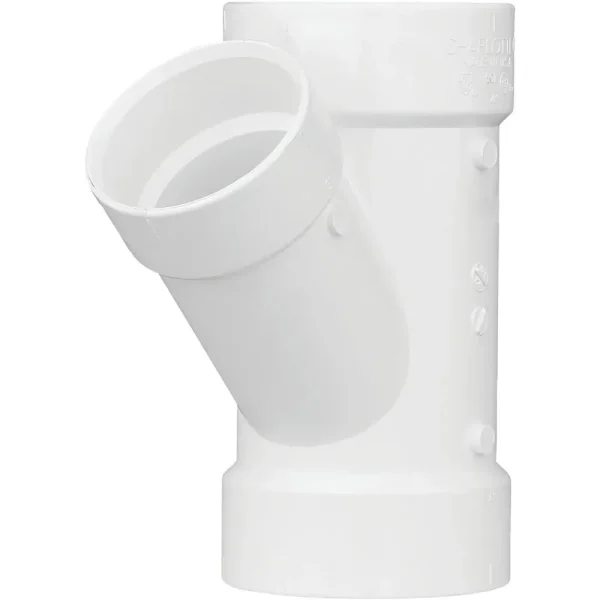 Charlotte Pipe Schedule 40 PVC-DWV Reducing Wye, 4 In. x 3 In