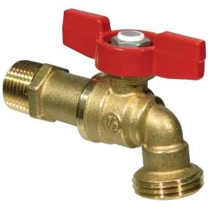 B&K ProLine Forged Brass Ball Hose Bibb, 1/2 In. MIP x 3/4 In. MHT