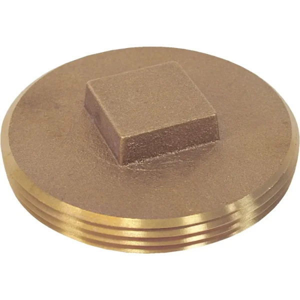 Jones Stephens 4 In. IPS Brass Drain Plug