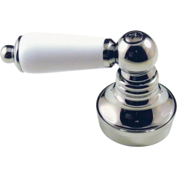 Replacement Chrome Lever Faucet Handle White Tip