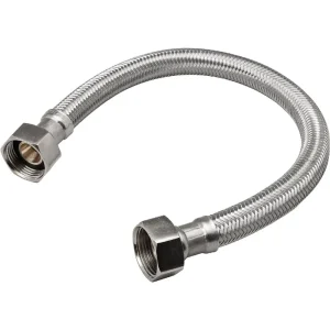 B&K Stainless Steel Water Heater Connector, 3/4 FIP x 3/4 In. FIP x 24 In. L