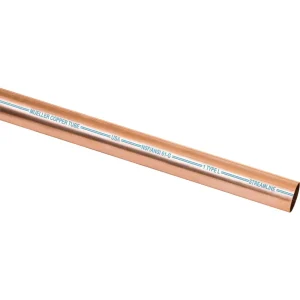 Mueller Streamline Type L Copper Pipe, 1/2 In. ID x 10 ft