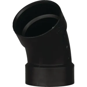 Charlotte Pipe 4 In. Hub x Hub 45 Deg. ABS Elbow