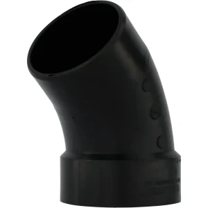Charlotte Pipe 4 In. Hub x Spigot 45 Deg. Street ABS Elbow