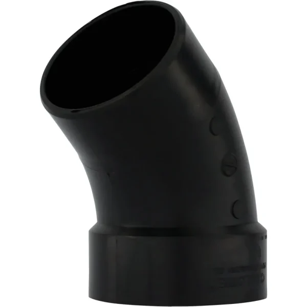 Charlotte Pipe 4 In. Hub x Spigot 45 Deg. Street ABS Elbow