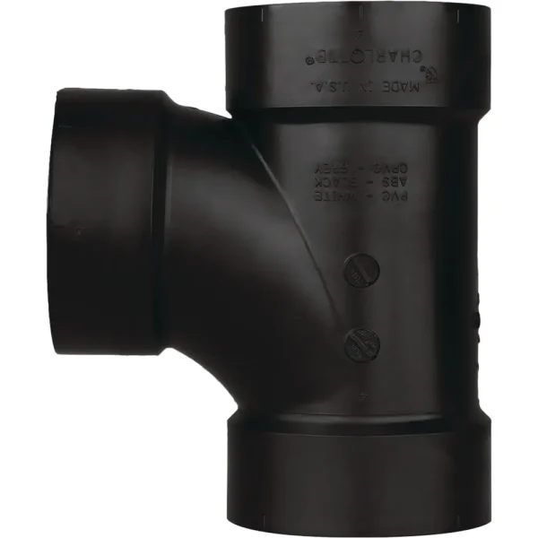 Charlotte Pipe 4″ Sanitary ABS Waste & Vent Tee