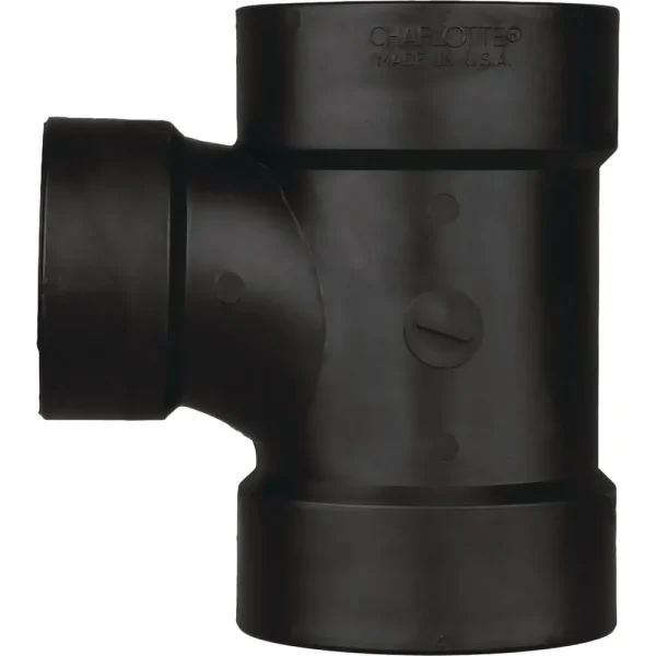 Charlotte Pipe 4″ x 4″ x 2″ ABS Sanitary Tee